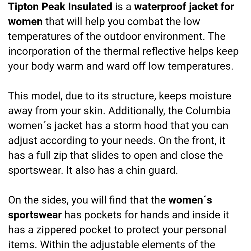 Columbia New Tpton Peak Jacket - Picture 4 of 9